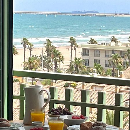 Stylish Well-Connected Beachfront Flat Valencia Eksteriør bilde